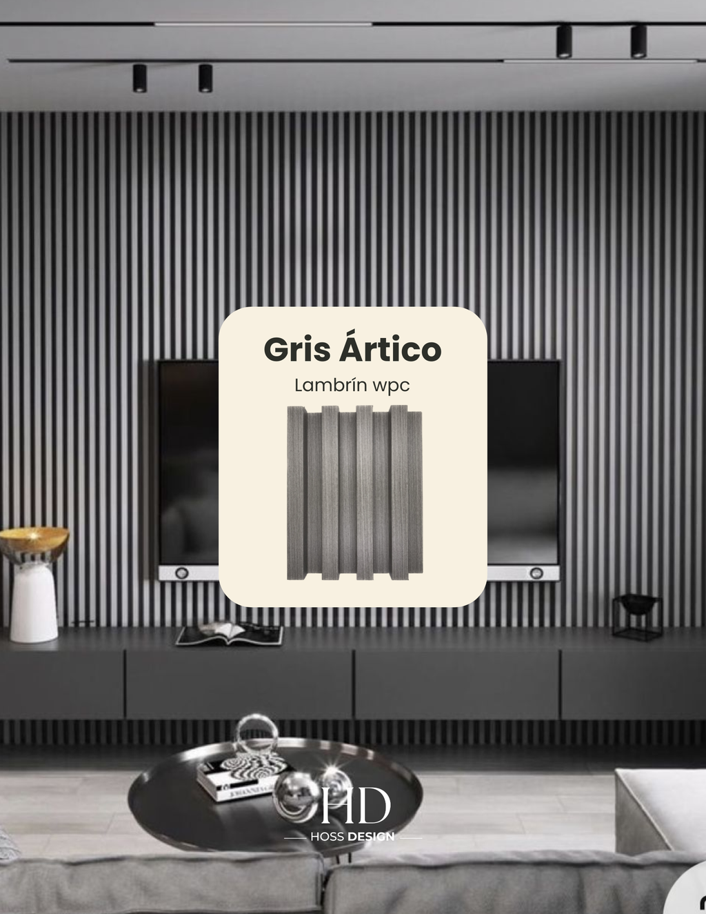 Lambrin Gris ártico instaldo