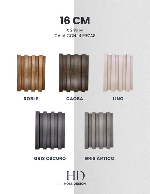 Lambrin roble  muestras y medida