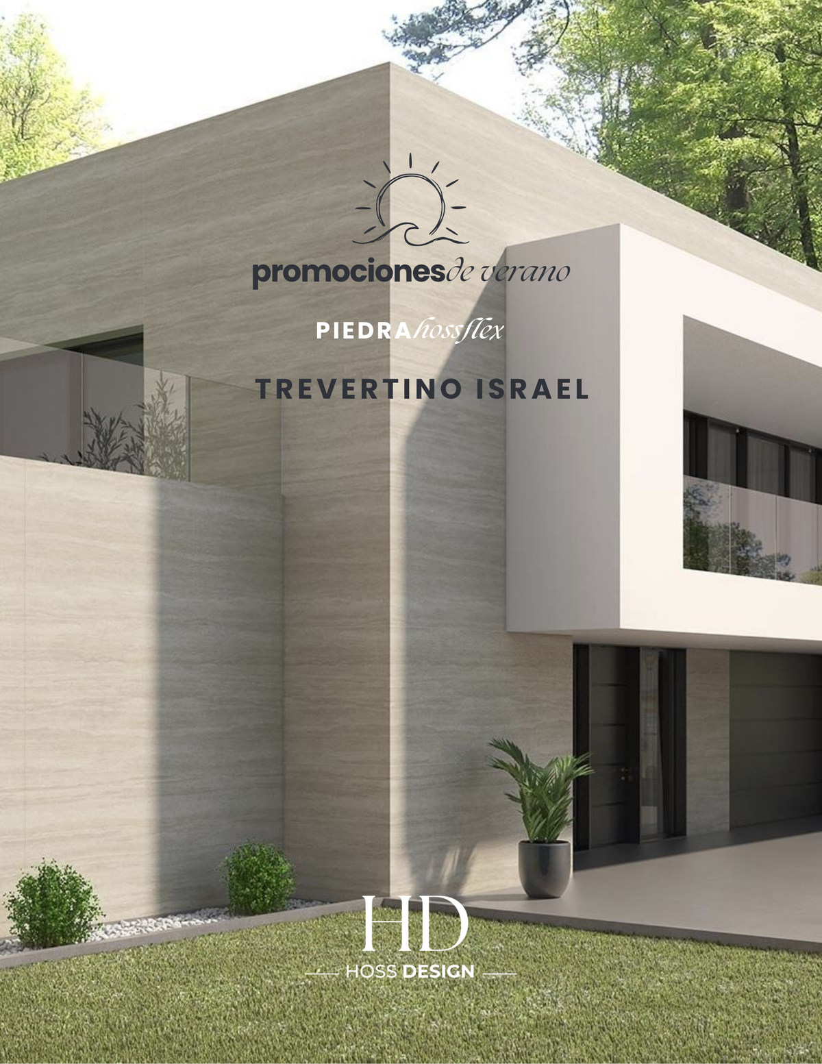 Piedra Hoss Flex Travertino Israel Mty